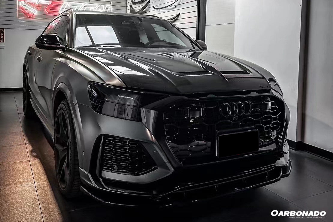 2019-2023 Audi Q8  SQ8  RSQ8 AD Style Dry Carbon Fiber Hood