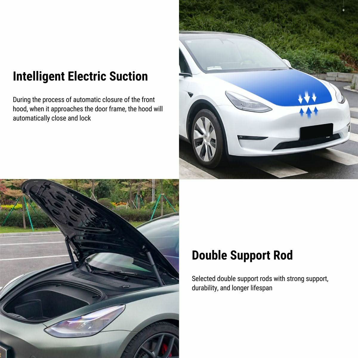 TESERY Auto Power Frunk for Model 3/Y | Hands-Free Electric Front Trunk