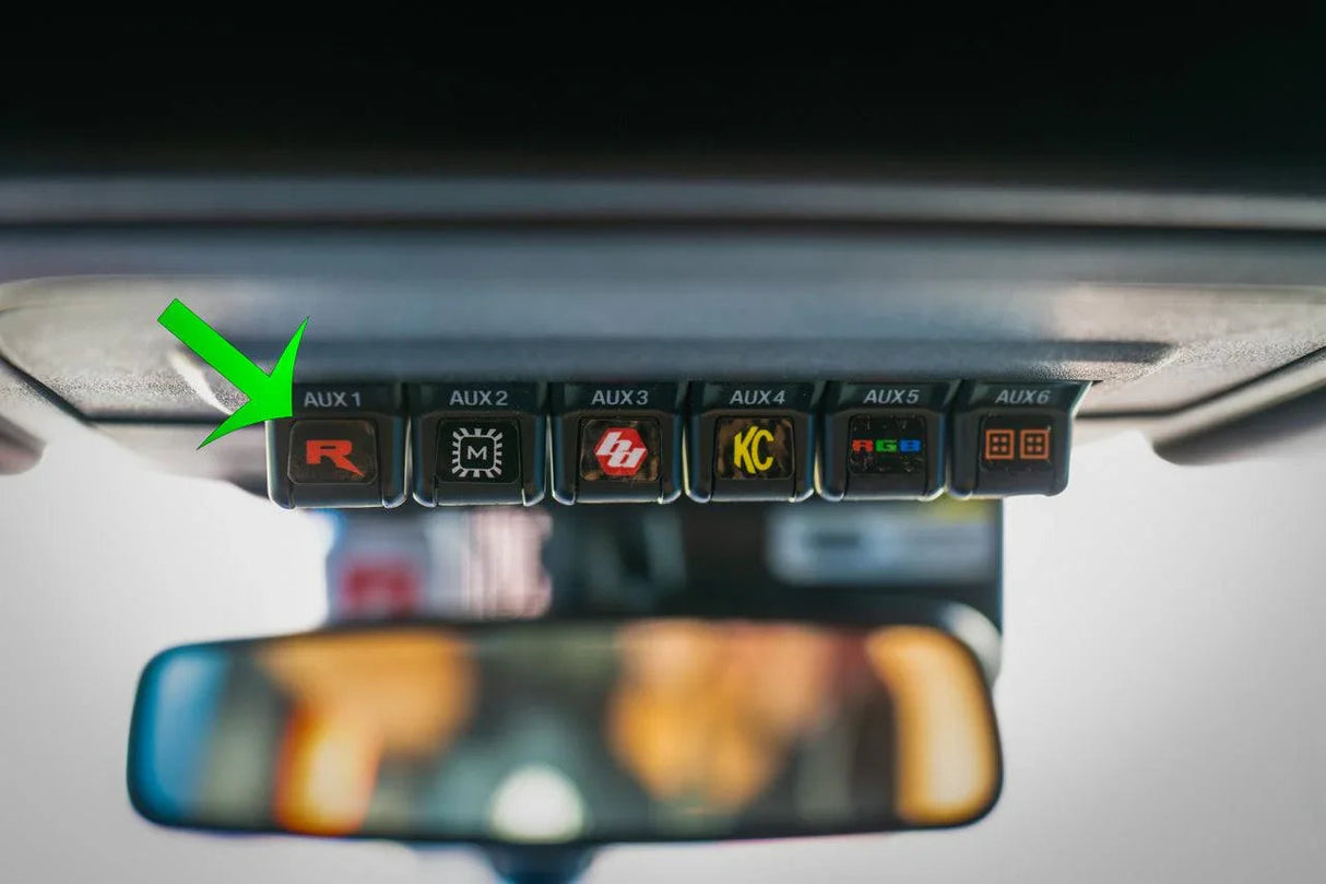 Aux Switch Blank Chicklets - 2021+ Bronco / F-150 Tremor / F-150 Raptor / Ranger Tremor / 2024+ Super Duty