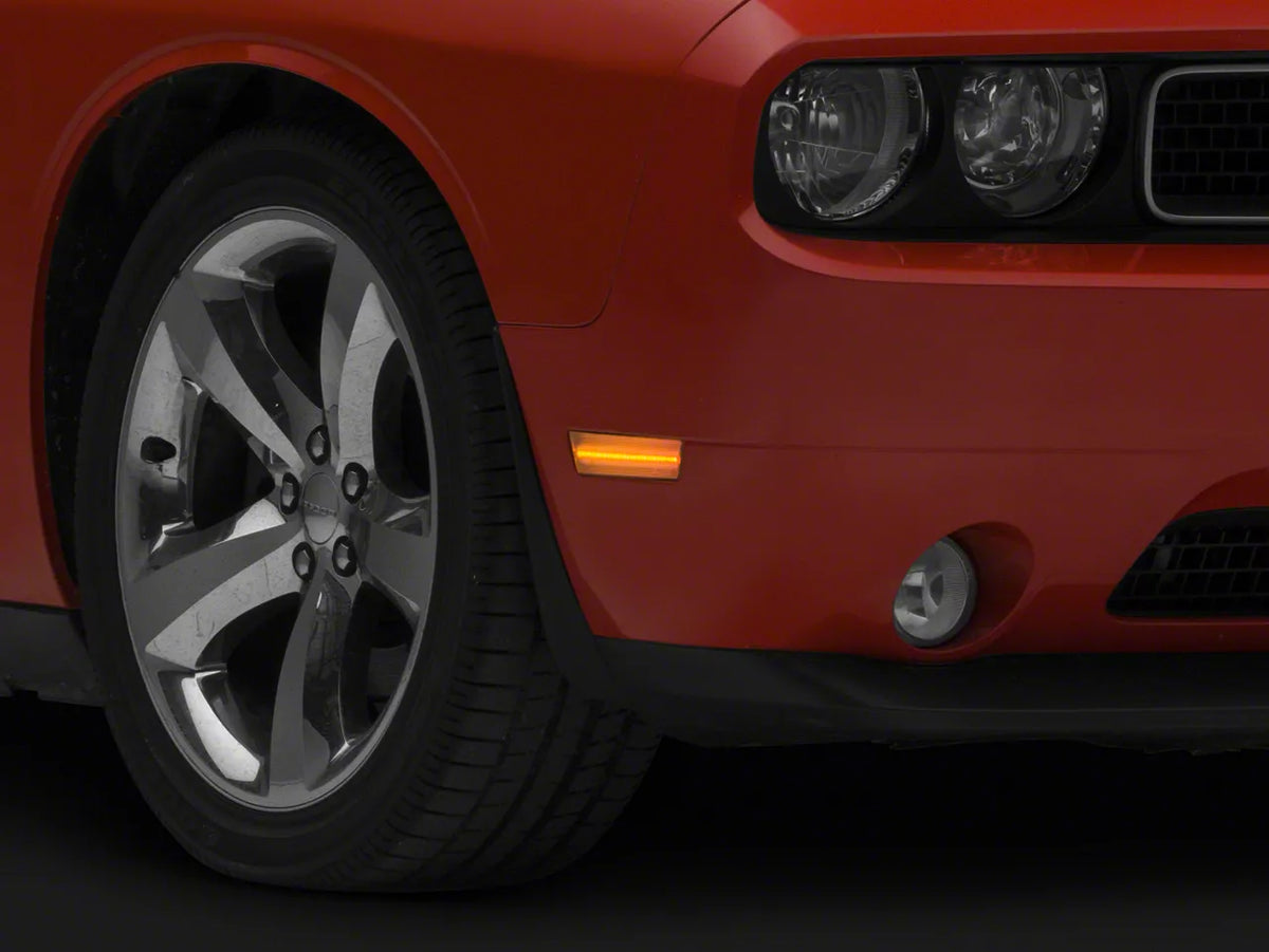 Raxiom Led Tail Lights; Chrome Housing; Red/Clear Lens (08-14 Challenger)