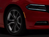 Raxiom Axial Series LED Side Marker Lights; Front and Rear; Smoked (15-23 Charger, Excluding Widebody)