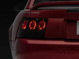 Raxiom Axial Series Altezza Style Tail Lights; Black Housing; Lightly Smoked Lens (99-04 Mustang, Excluding 99-01 Cobra)