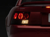 Raxiom Axial Series Altezza Style Tail Lights; Black Housing; Lightly Smoked Lens (99-04 Mustang, Excluding 99-01 Cobra)