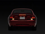 Raxiom Axial Series Altezza Style Tail Lights; Black Housing; Lightly Smoked Lens (99-04 Mustang, Excluding 99-01 Cobra)
