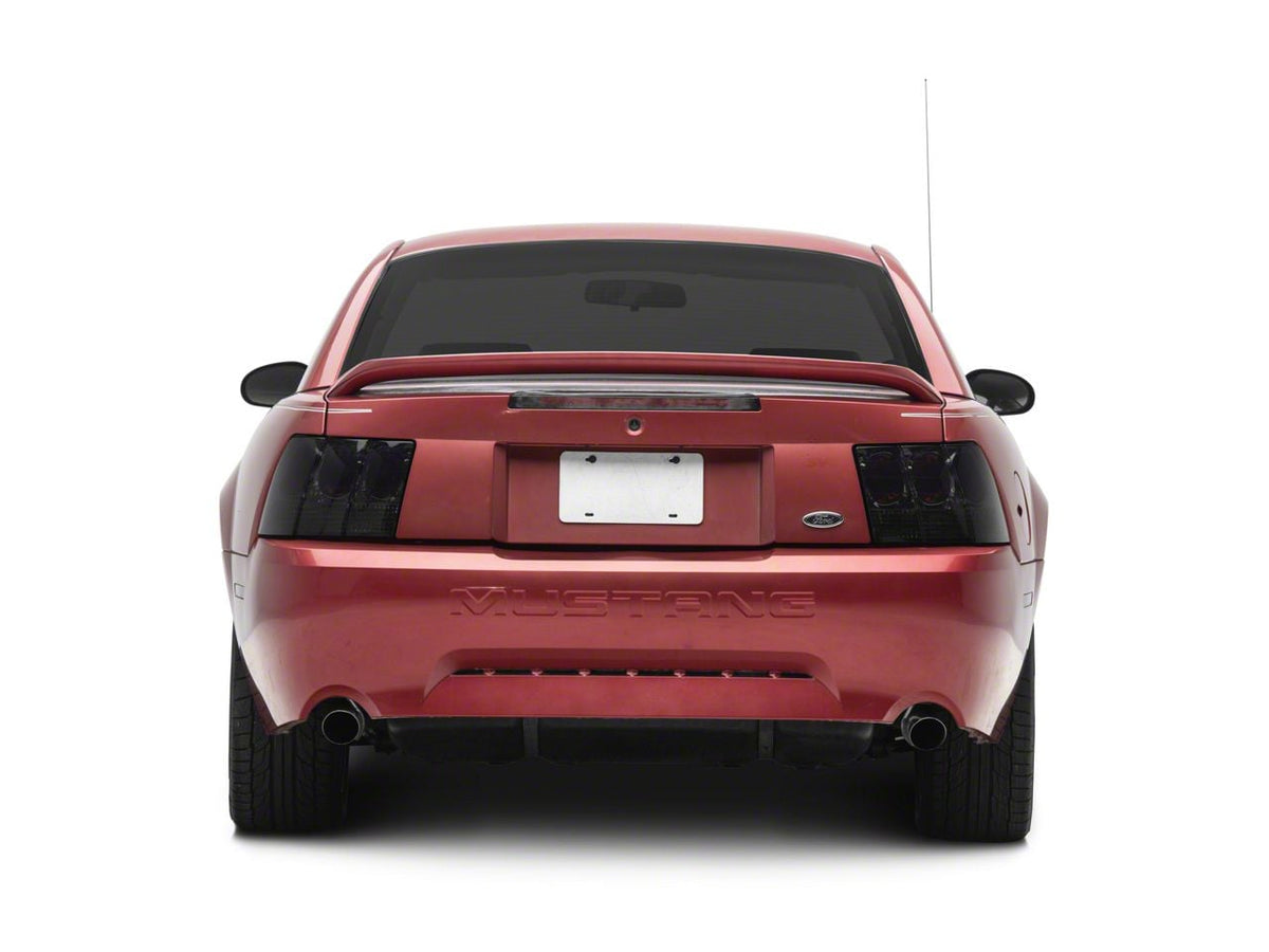 Raxiom Axial Series Altezza Style Tail Lights; Black Housing; Lightly Smoked Lens (99-04 Mustang, Excluding 99-01 Cobra)