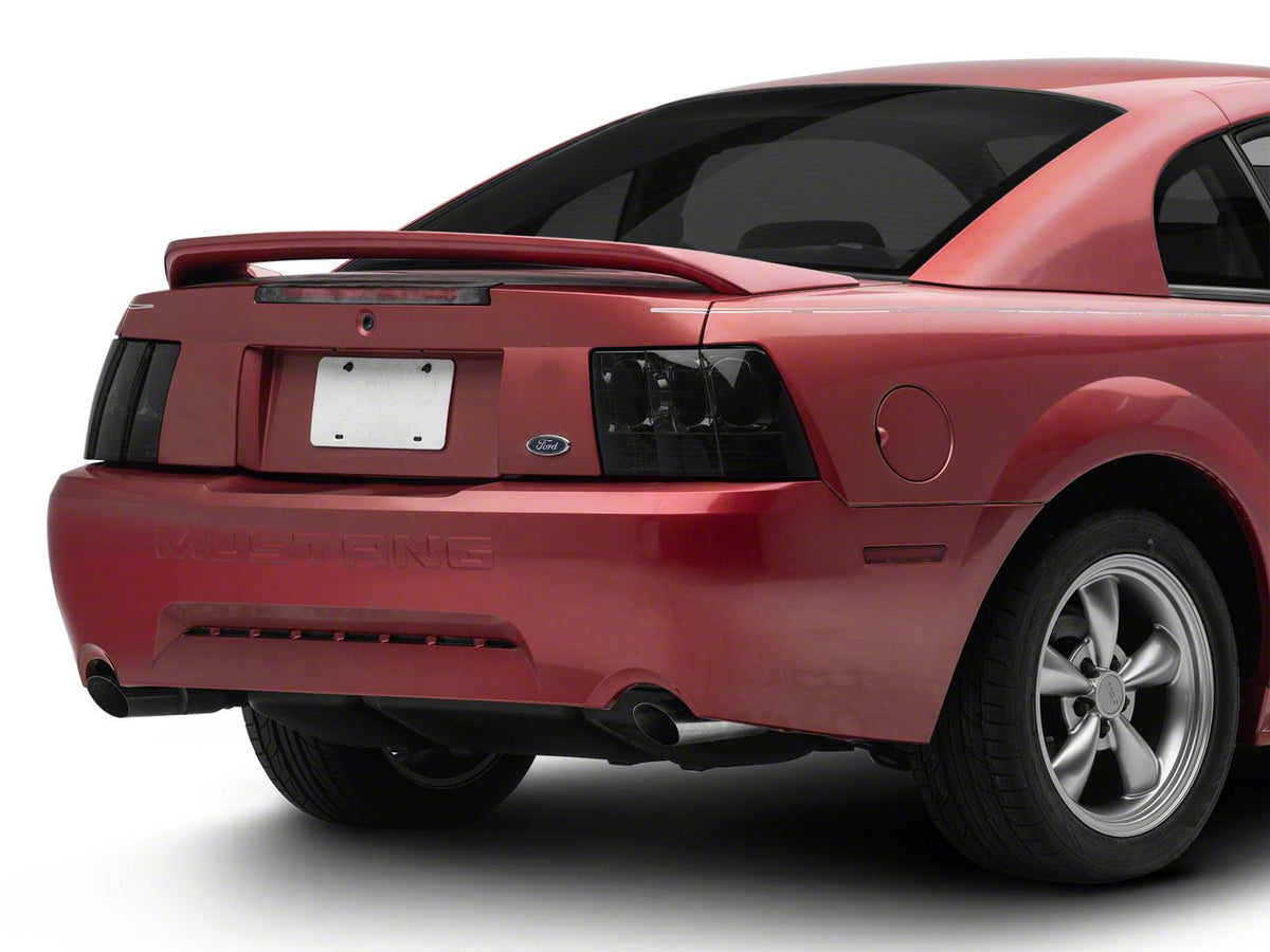 Raxiom Axial Series Altezza Style Tail Lights; Black Housing; Lightly Smoked Lens (99-04 Mustang, Excluding 99-01 Cobra)