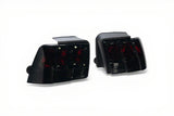 Raxiom Axial Series Altezza Style Tail Lights; Black Housing; Lightly Smoked Lens (99-04 Mustang, Excluding 99-01 Cobra)