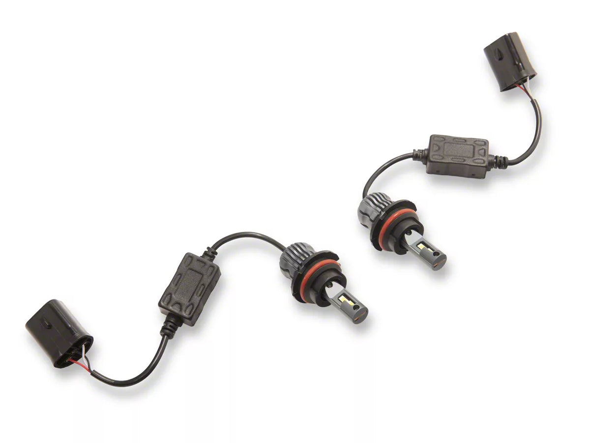 Raxiom Axial Series Headlights With Led Bar; Black Housing; Clear Lens (99-04 Mustang)