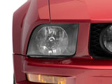 Raxiom Axial Series Oem Style Replacement Headlights; Chrome Housing; Clear Lens (05-09 Mustang W/ Factory Halogen Headlights, Excluding Gt500)