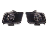 Raxiom Axial Series Oem Style Replacement Headlights; Chrome Housing; Clear Lens (05-09 Mustang W/ Factory Halogen Headlights, Excluding Gt500)