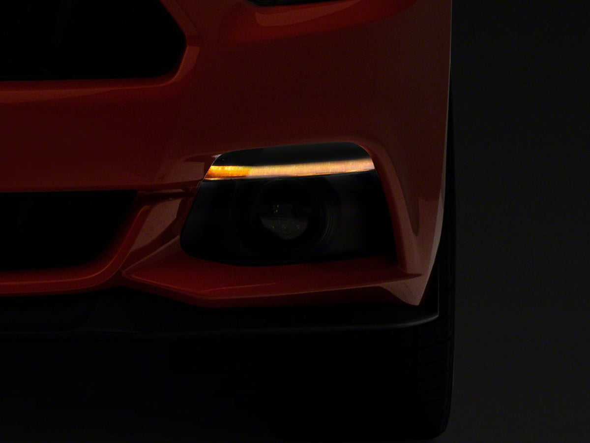 Raxiom Axial Series Led Reverse Light With Running Light And Triple Flash Brake Light; Smoked (15-17 Mustang)