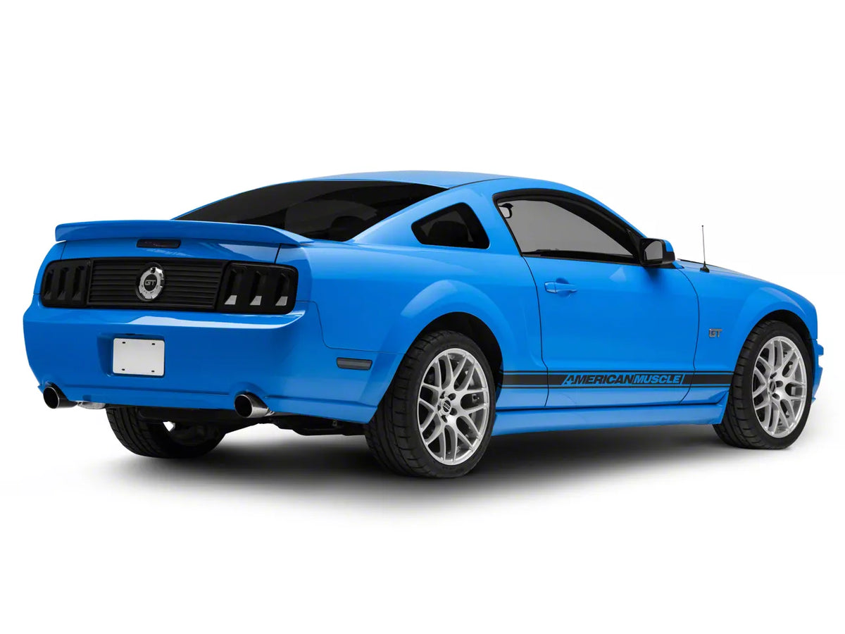Raxiom Vector V2 Led Tail Lights; Black Housing; Smoked Lens (05-09 Mustang)