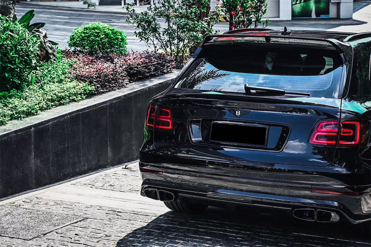 2016-2019 Bentley Bentayga 4.0 V8 OD Style Carbon Fiber Rear Lip