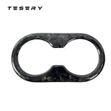 Backseat Cup Holder for Tesla Model 3 Model Y - Carbon Fiber Interior Mods