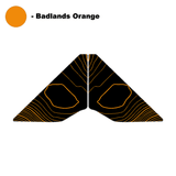 Topo Front Window Triangle Overlay (Printed Series) - 2021+ Bronco 4 Door