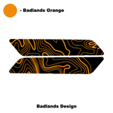 Topo Interior Front Door Grab Handle Overlay Kit (Printed + Laser Series) - 2021+ Bronco