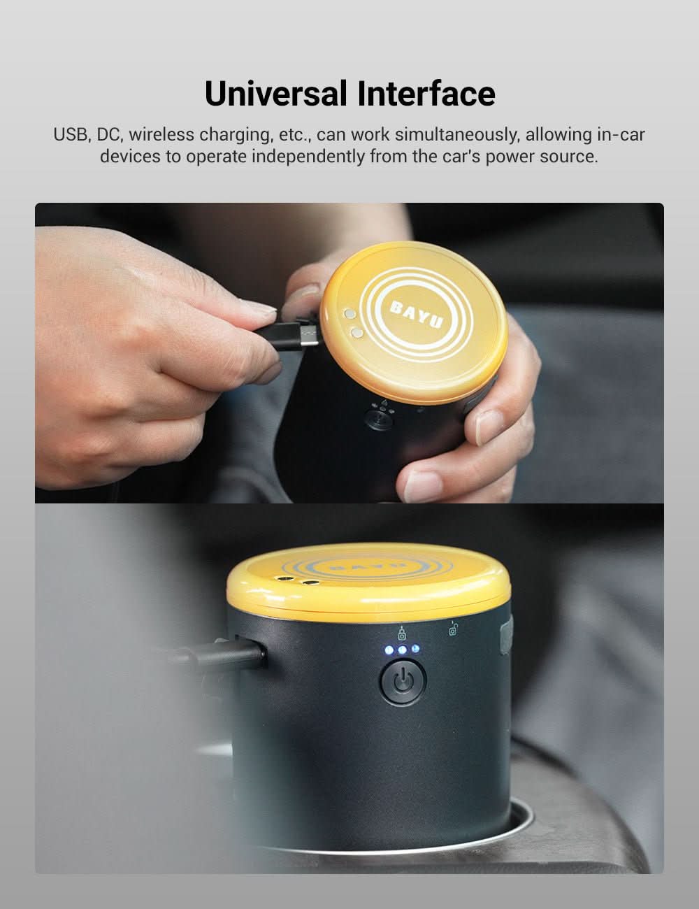 BAYU 6-in-1 Portable Car Emergency Kit | Pressure Washer + Vacuum + Jump Starter + More
