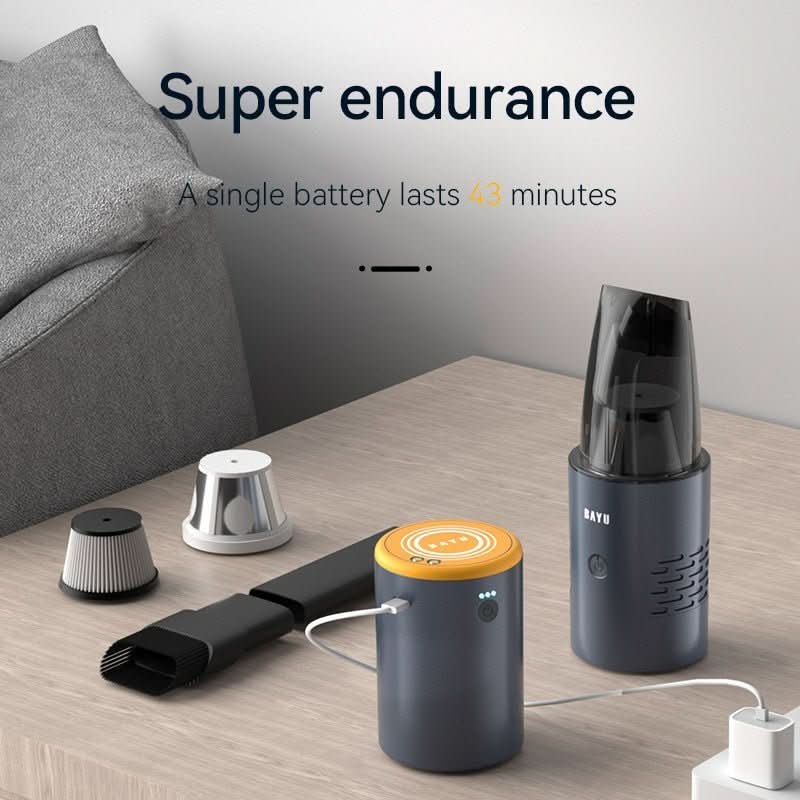 BAYU Wireless Handheld Car Vacuum Cleaner | 19500Pa Suction 60Min Runtime