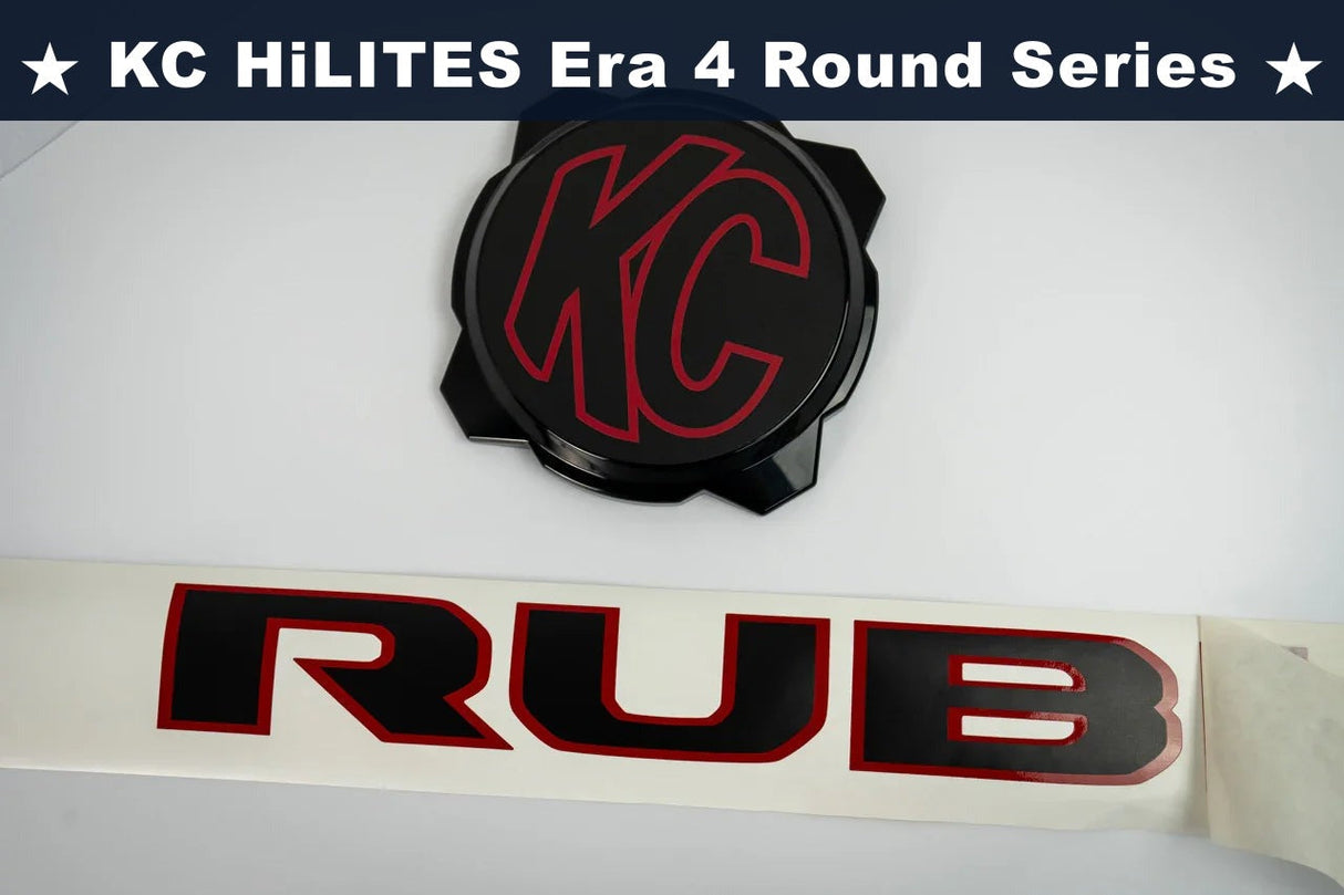 KC HiLITES Era 4 ROUND Series Light Cover Overlays - Universal