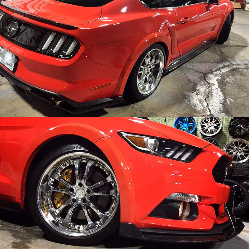 2015-2017Â Ford Mustang Painted Front Rear 4 Wheel Street Fender Flares