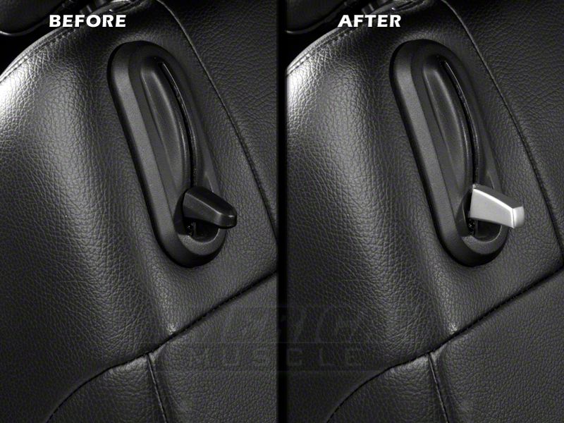 SpeedForm Modern Billet Seat Release Levers; Satin (05-09 Mustang)