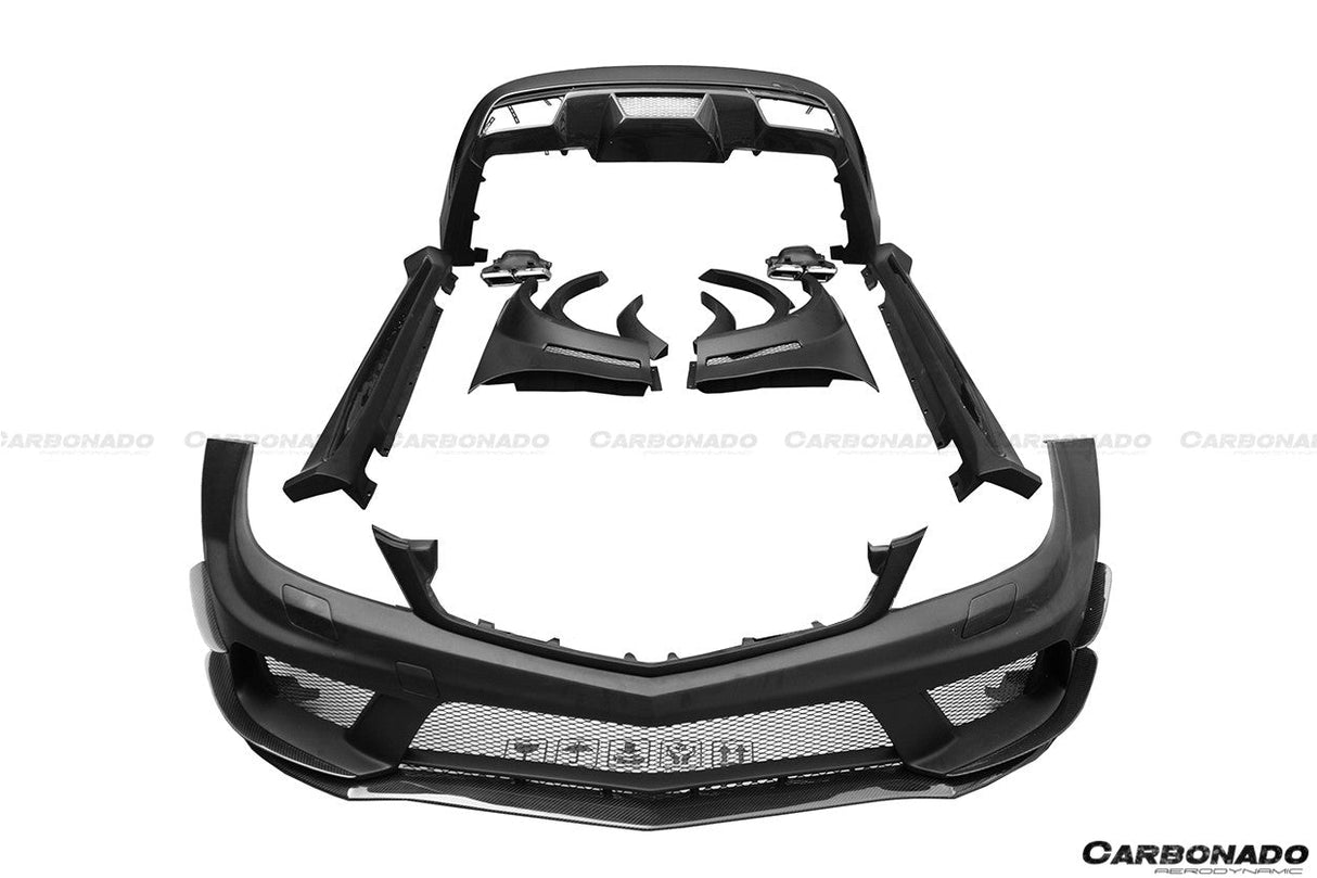 2012-2014 Mercedes Benz W204 C Class Sedan BKSS Style Wide Full Body Kit  (Not Fit AMG)