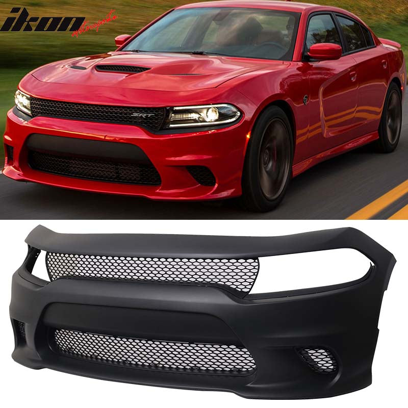 2015-2023 Dodge Charger SRT8 Hellcat Front Bumper Cover With Lip