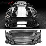 2018-2023 Mustang GT500 Style Painted Front Bumper Cover Conversion