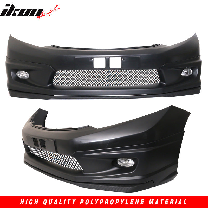 2012-2013Â Honda Civic 2Dr JDM Front Bumper Mug Lip Conversion Foglight