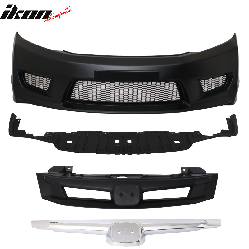 2012-2015 Honda Civic CTR Type R Unpainted Front Bumper Cover PP