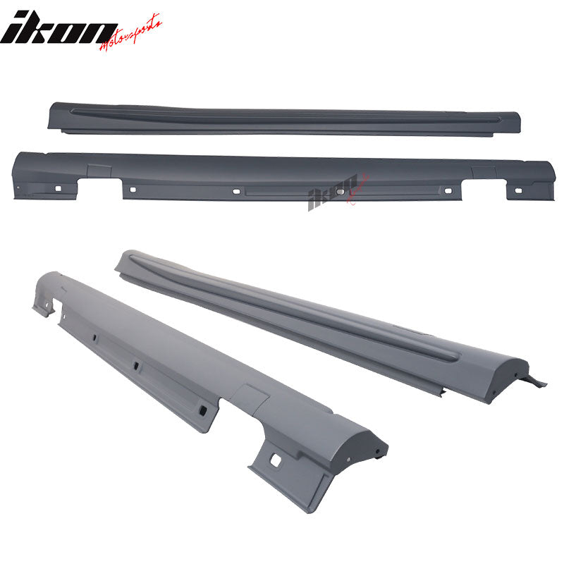 2013-2016 Benz C117 CLA-Class AMG Style Unpainted Black Side Skirts PP