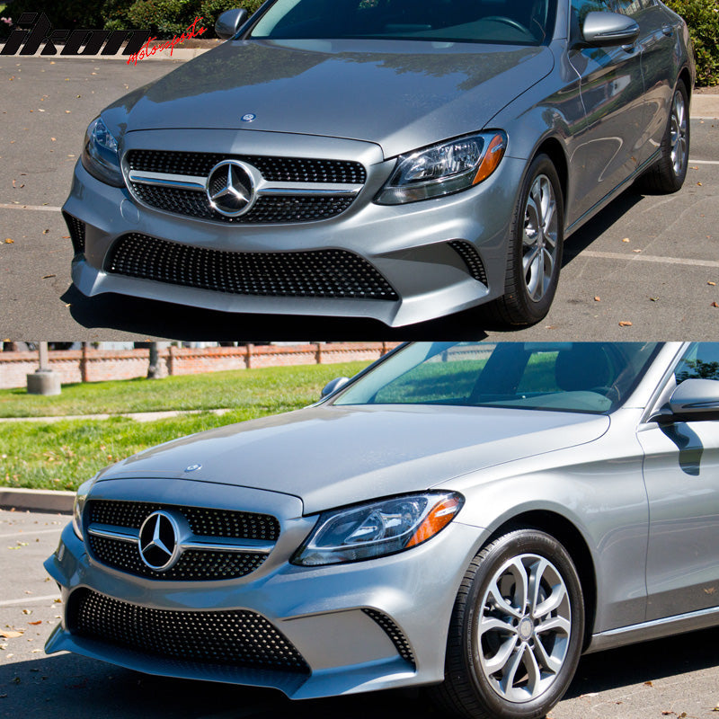 2015-2017 Benz W205 C-Class Concept Style Front Bumper Conversion PP
