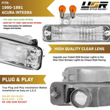 1990-1991 Acura Integra Amber Bumper Lights