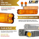1990-1991 Acura Integra Amber Bumper Lights