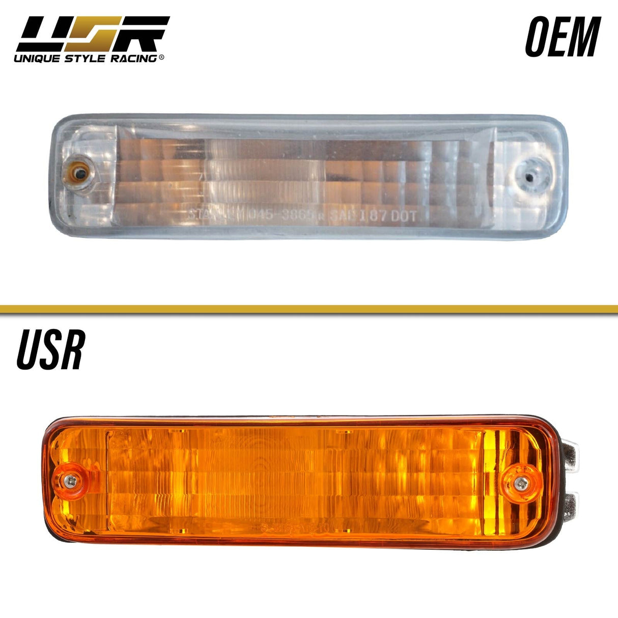 1990-1991 Acura Integra Amber Bumper Lights