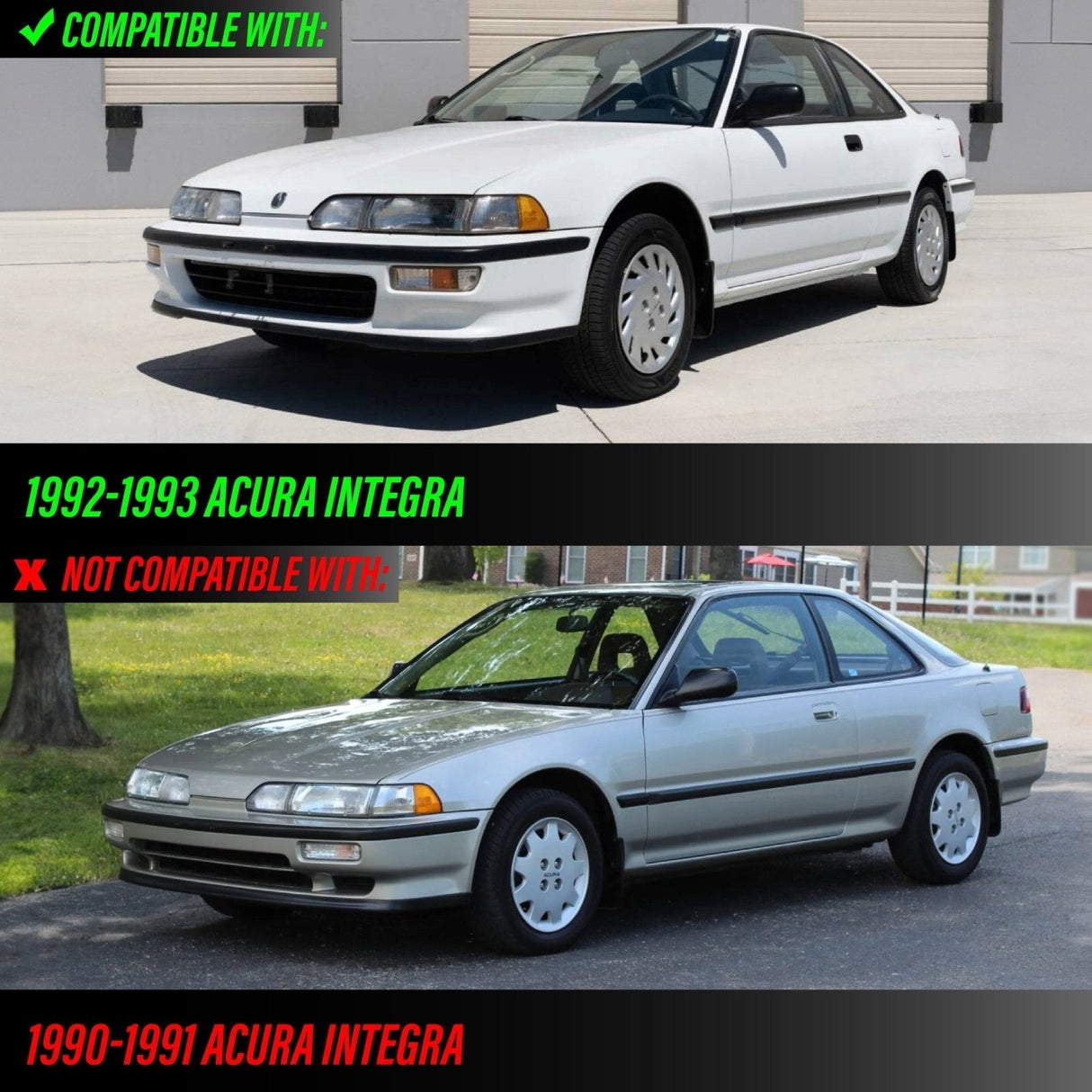 1992-1993 Acura Integra Amber Bumper Lights