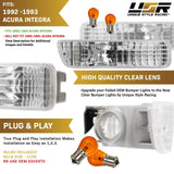 1992-1993 Acura Integra Amber Bumper Lights