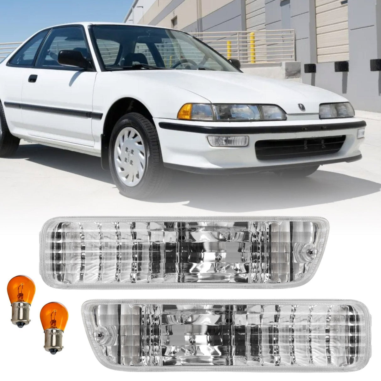 1992-1993 Acura Integra Clear Bumper Lights