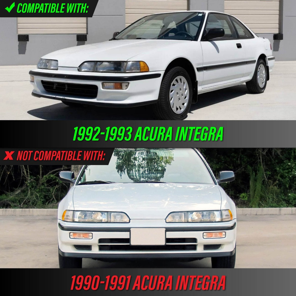 1992-1993 Acura Integra Amber Bumper Lights