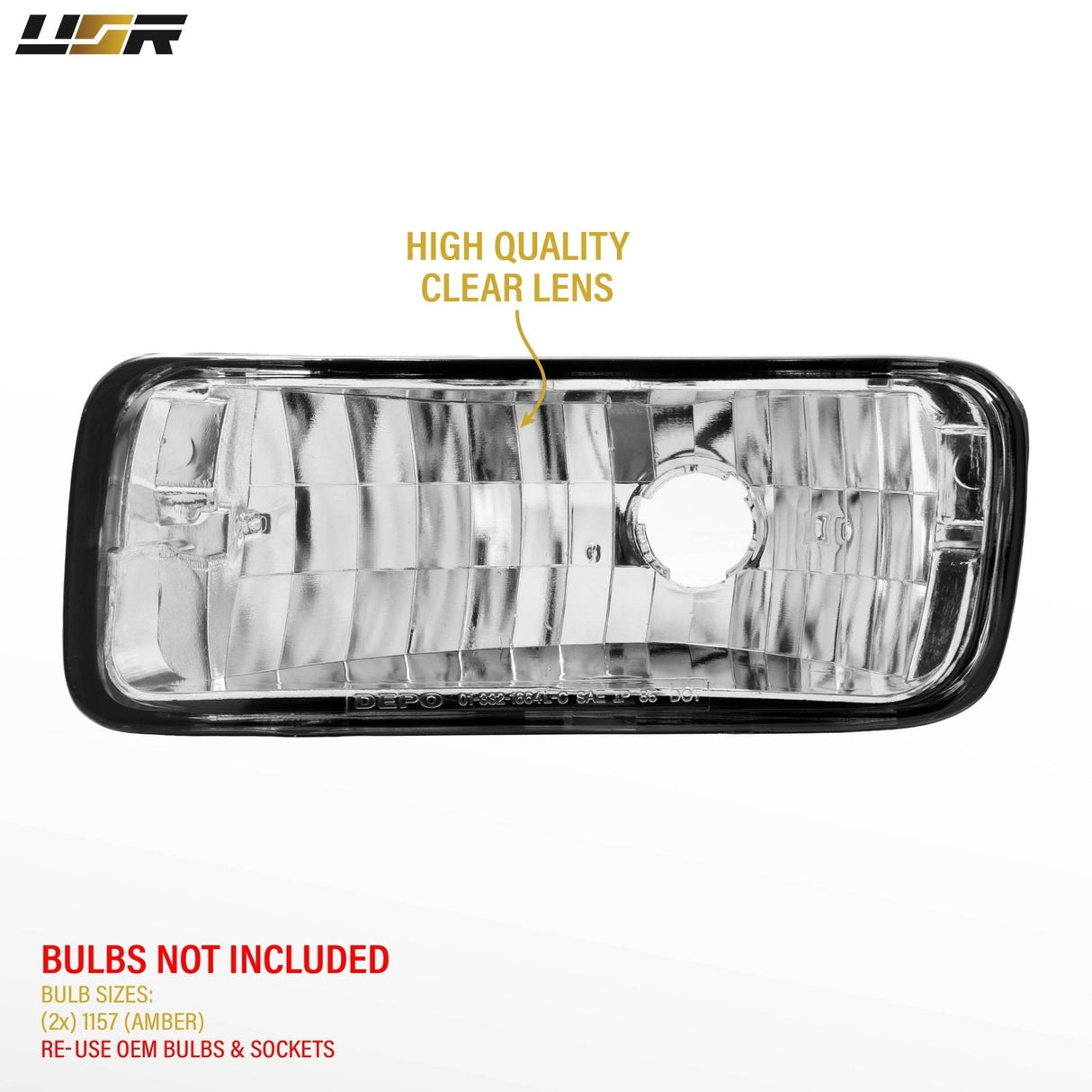 1985-1992 Chevrolet Camaro Crystal Smoke Bumper Lights