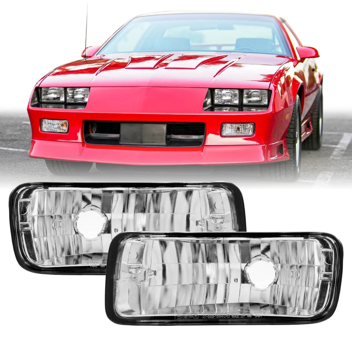 1985-1992 Chevrolet Camaro Crystal Clear Bumper Lights
