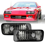 1985-1992 Chevrolet Camaro Crystal Smoke Bumper Lights