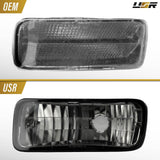 1985-1992 Chevrolet Camaro Crystal Smoke Bumper Lights