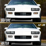 1985-1992 Chevrolet Camaro Crystal Smoke Bumper Lights