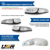 1997-2004 Chevrolet Corvette C5 Black Smoke Front Signal Bumper Light