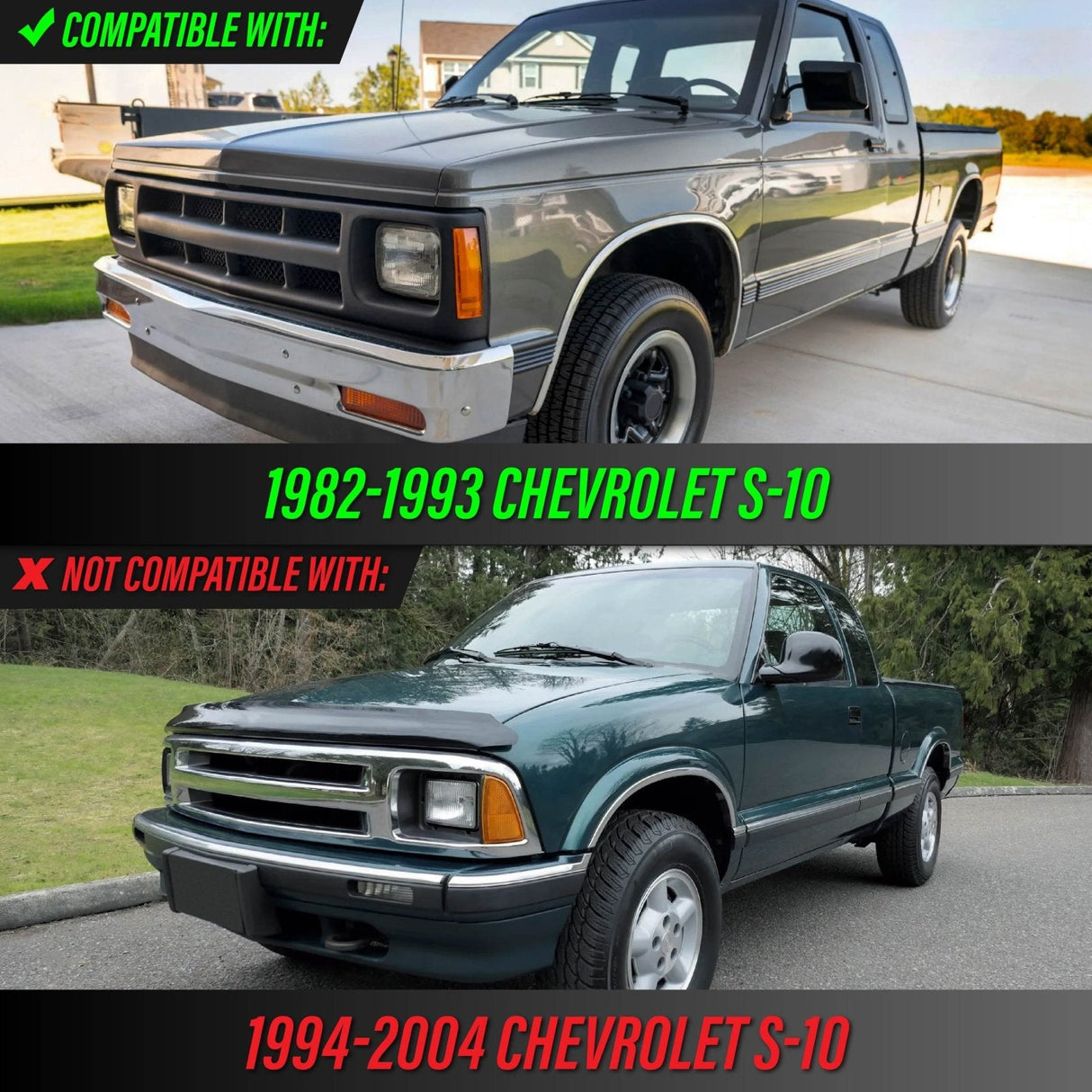 1982-1993 Chevy S10 / Blazer / Gmc S15 Jimmy Clear Bumper Signal Lights