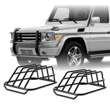 1986-2018 Mercedes G-Class Black Metal Turn Signal Guards