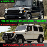 1986-2018 Mercedes G-Class Black Metal Turn Signal Guards