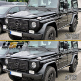 1986-2018 Mercedes G-Class Black Metal Turn Signal Guards