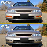 1994-1995 Honda Accord Depo Style Amber Bumper Lights